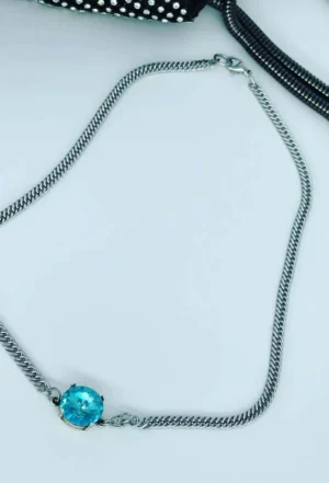 baby blue choker