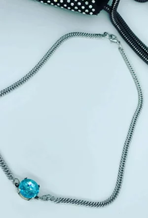 baby blue choker