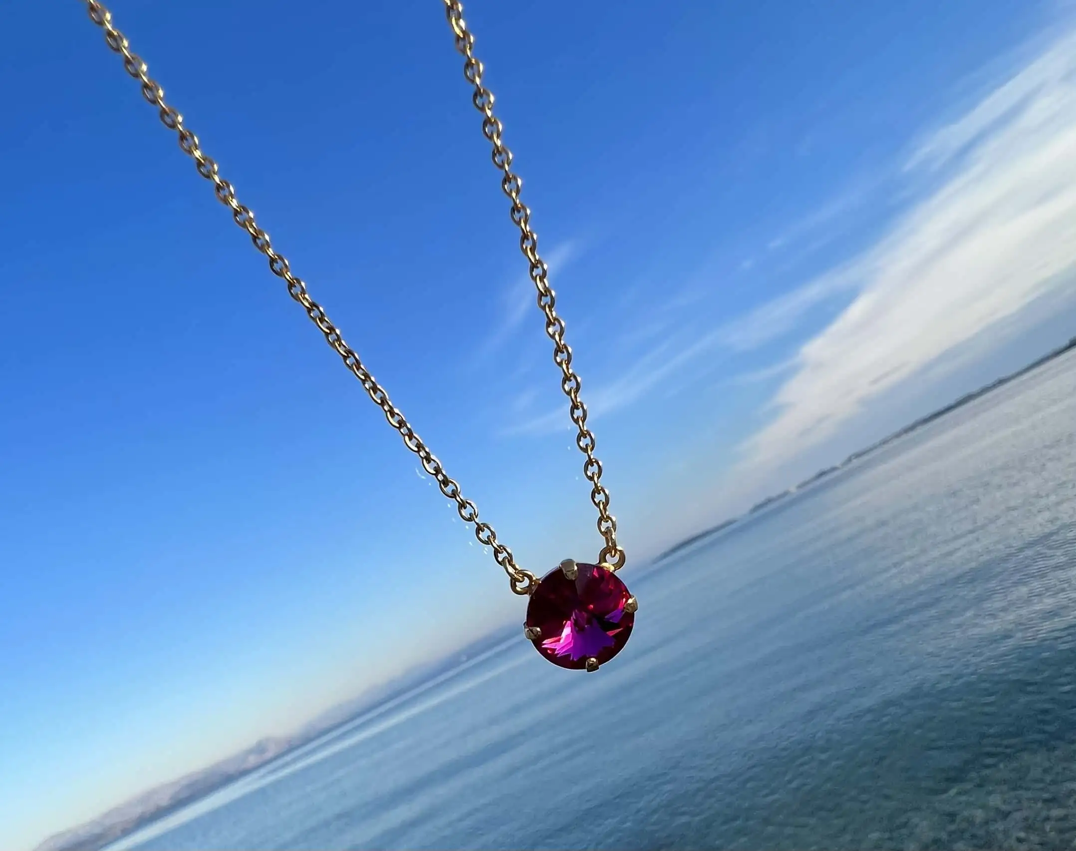 Gold Swarovski Necklace