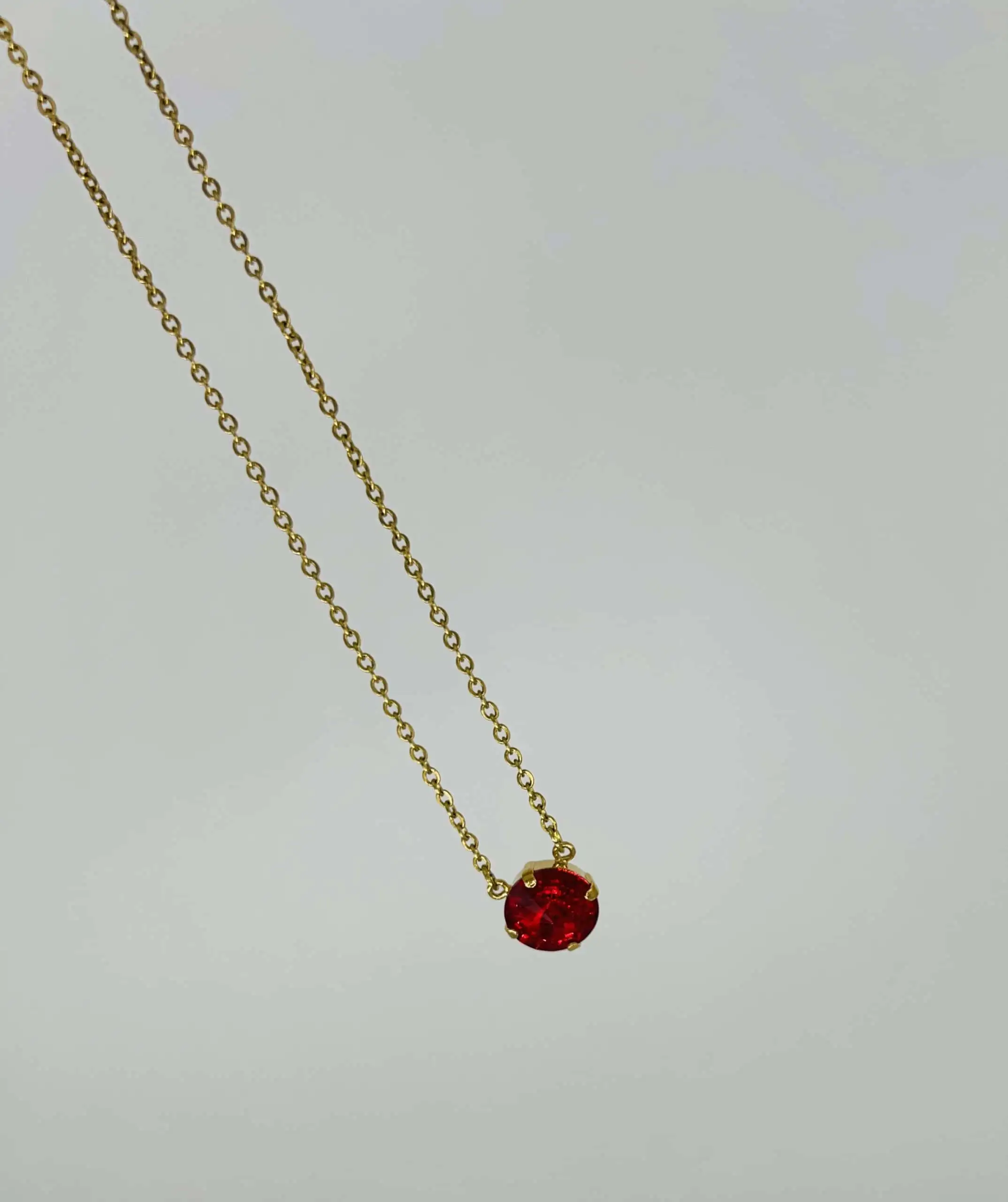 Gold swarovski necklace