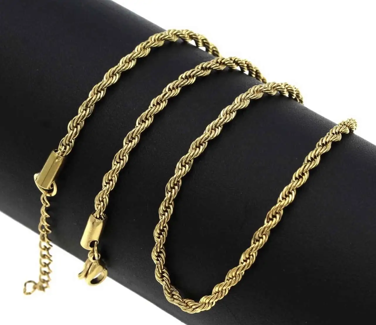 Χρυσό στριφτό κολιέ