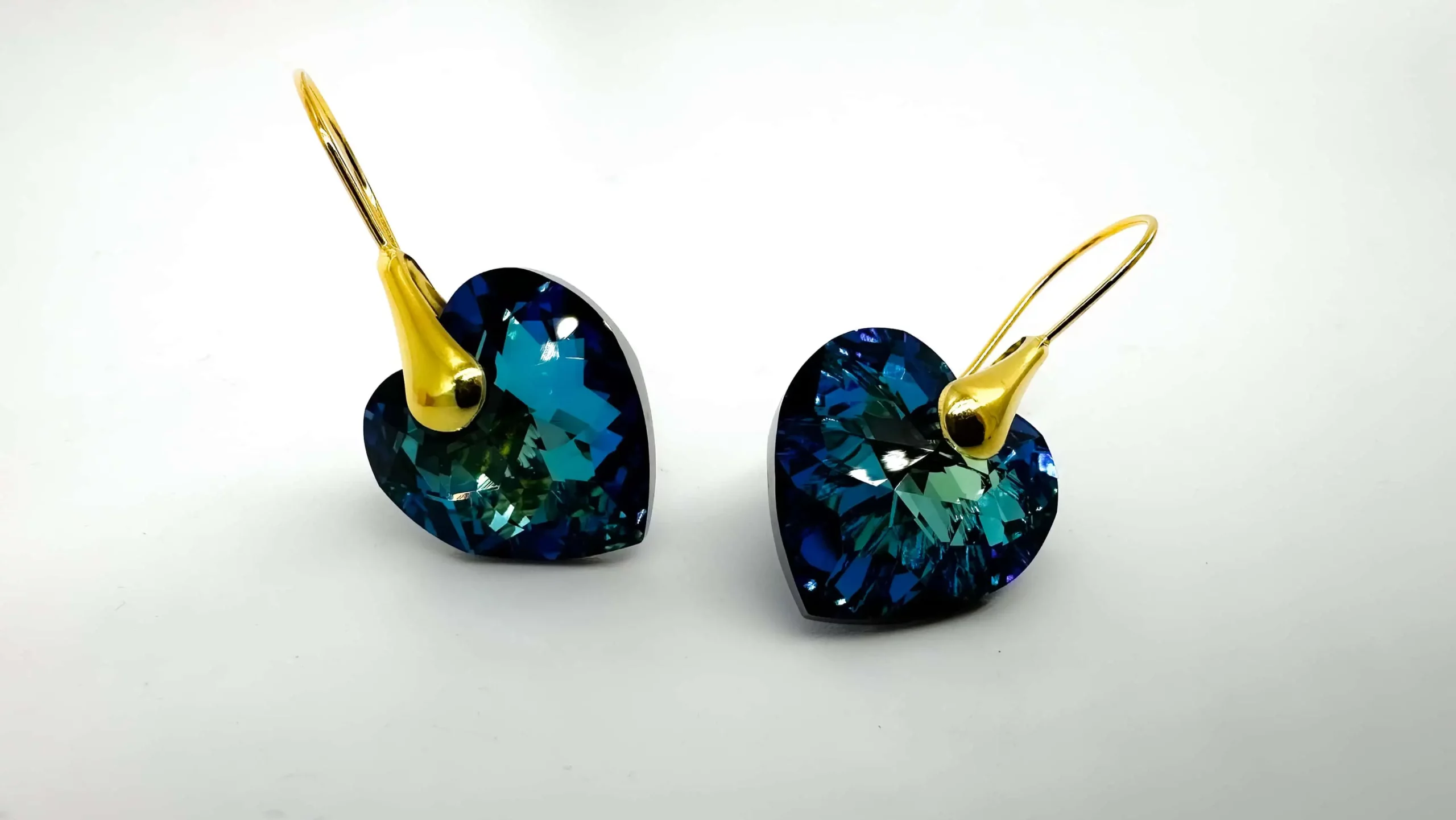 Crazy heart earrings