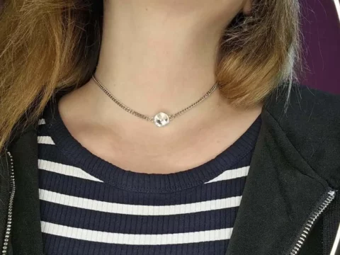 Silver choker