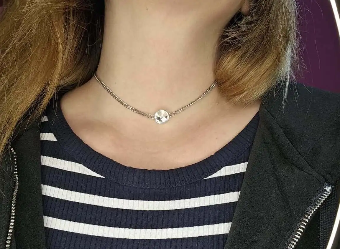 Silver choker