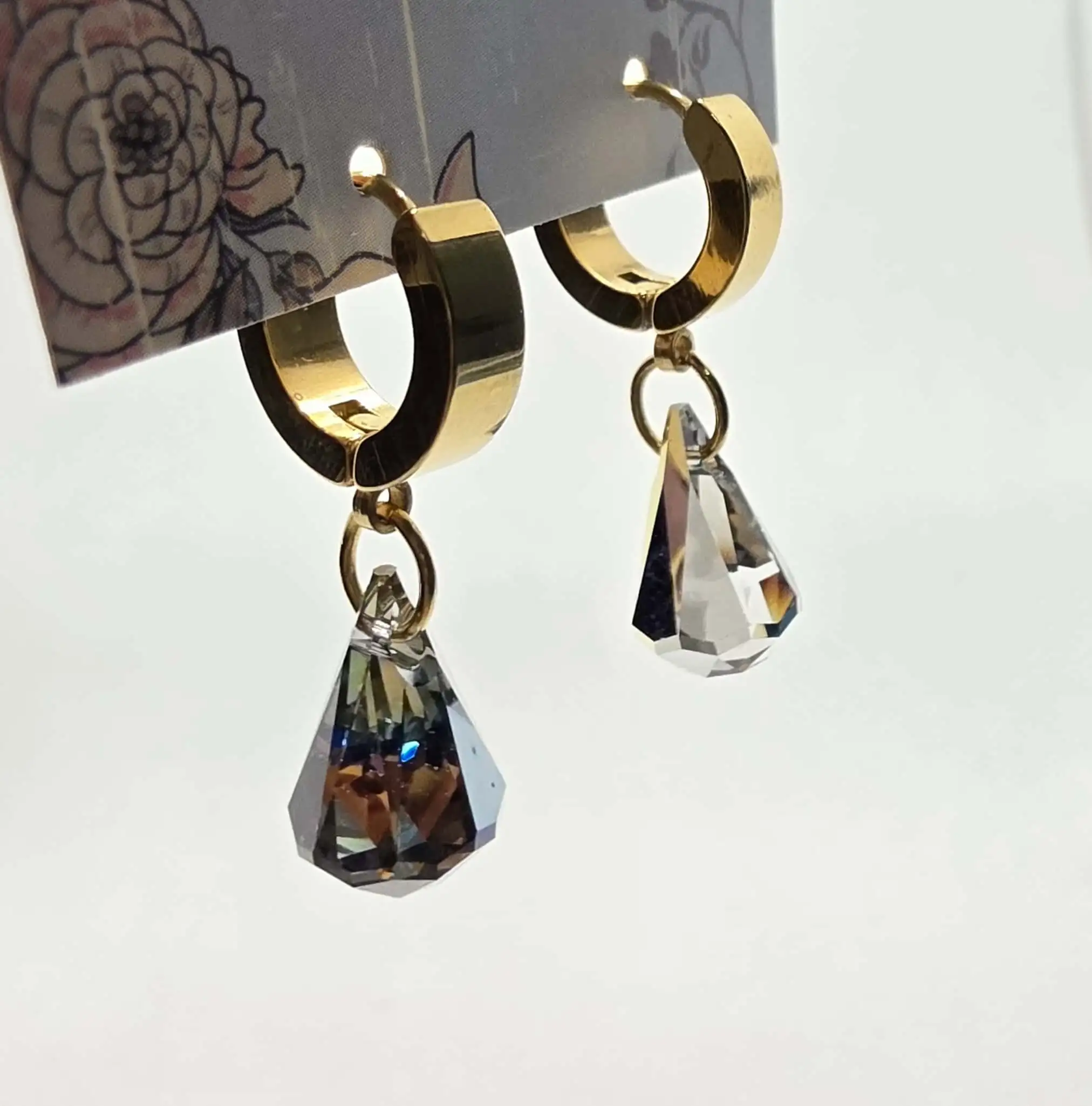 Σκουλαρίκια swarovski rainbow