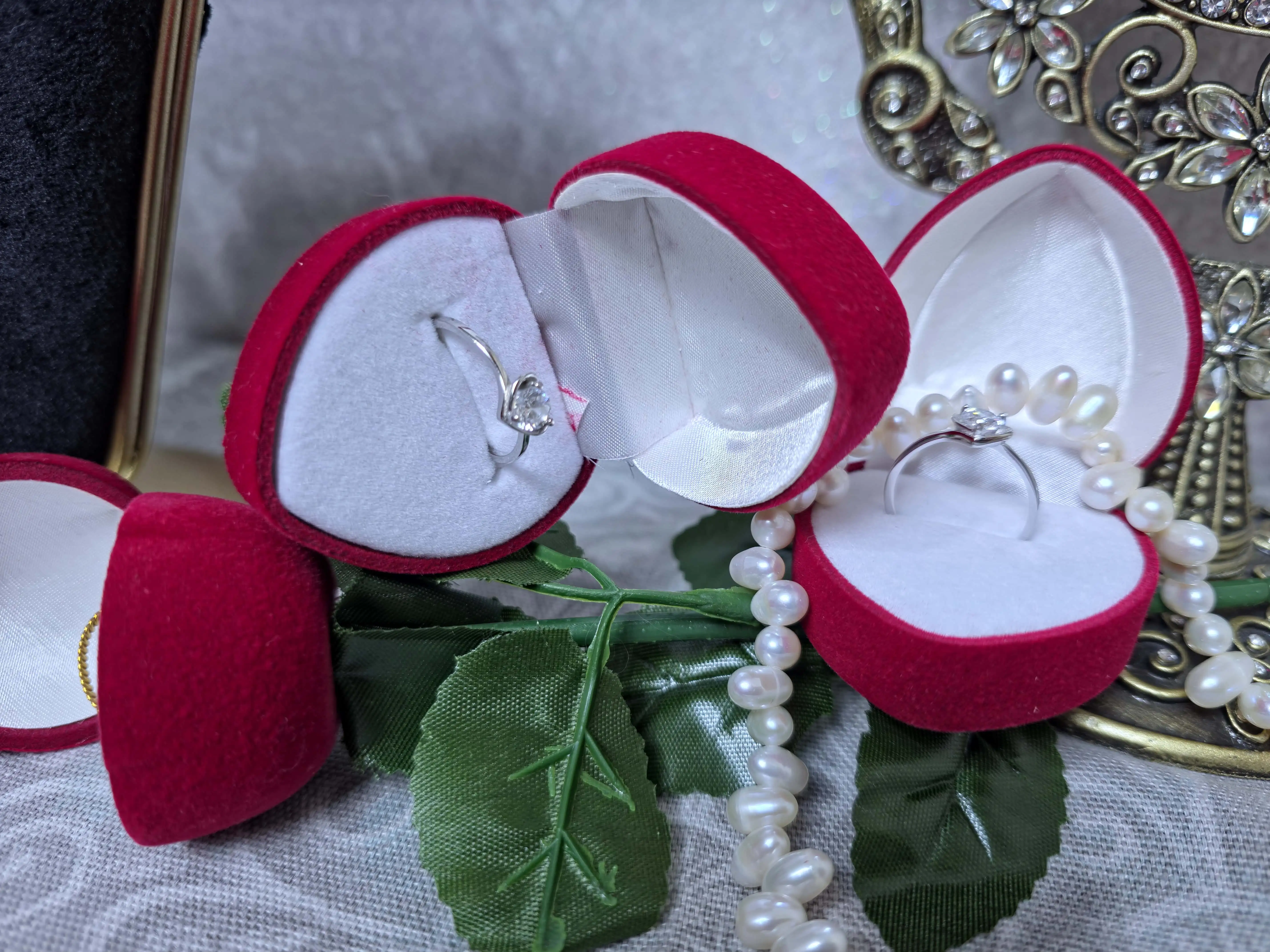 Δαχτυλίδι καρδιά ασήμι 925* - Image 4