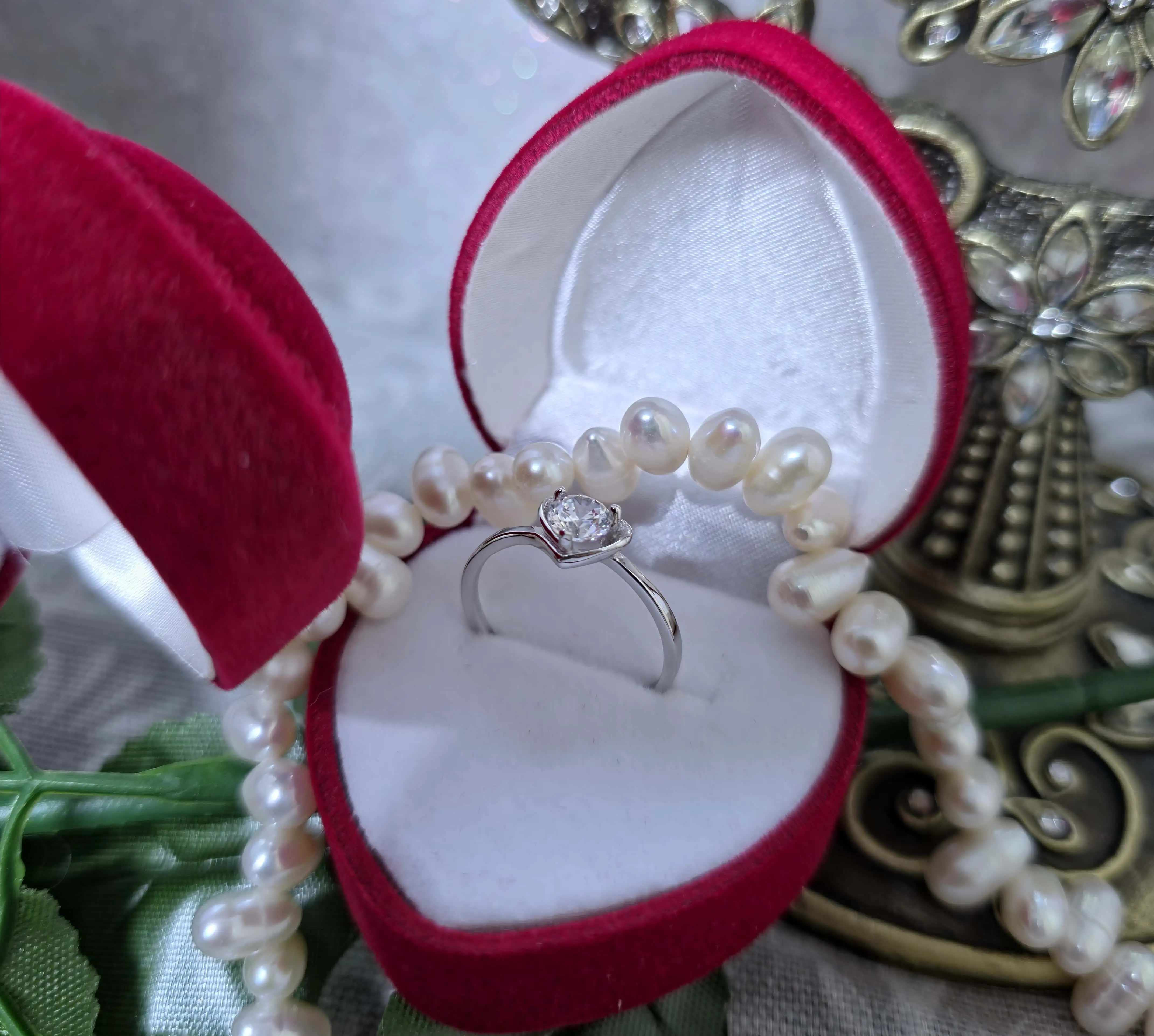 Δαχτυλίδι καρδιά ασήμι 925* - Image 3