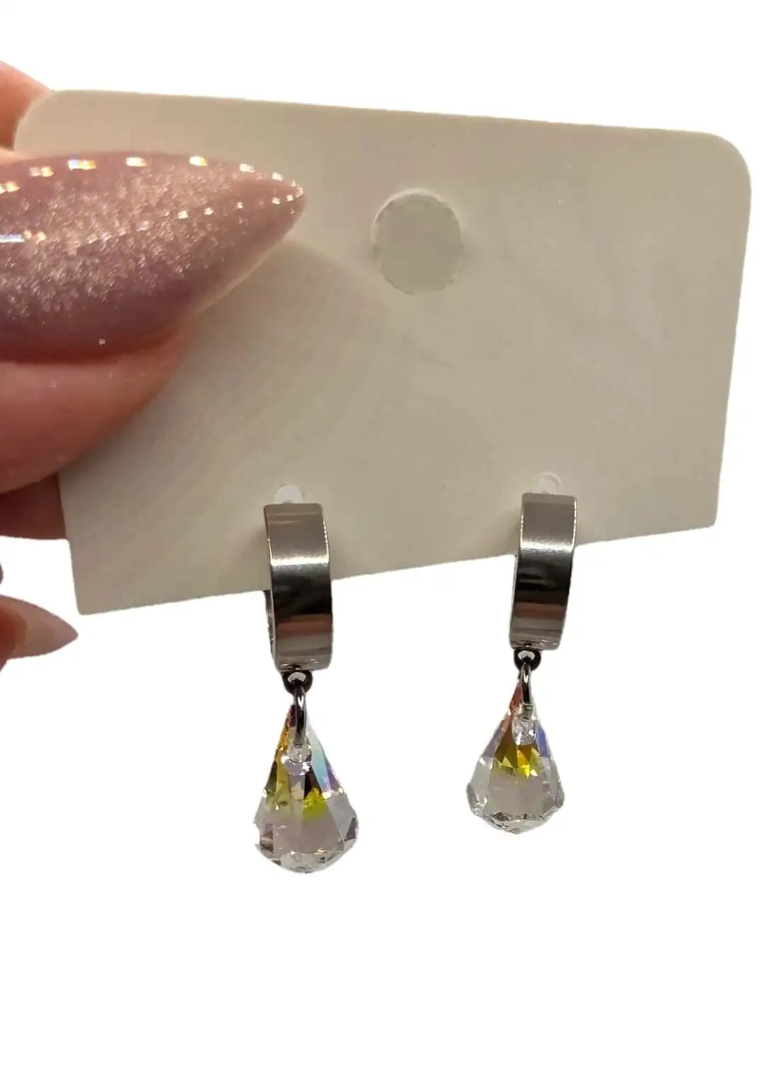 Σκουλαρίκια swarovski rainbow - Image 2