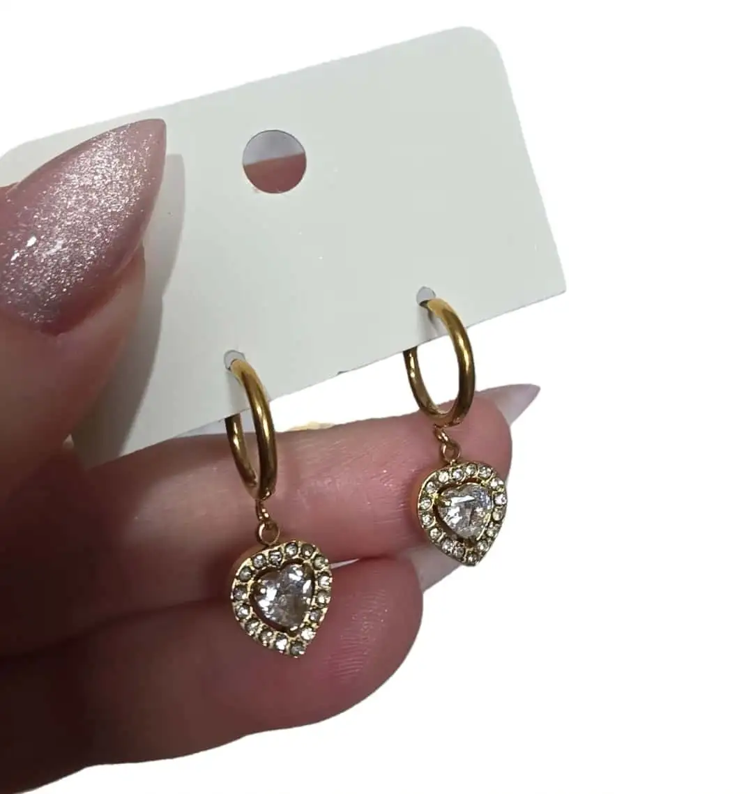 Love heart earrings - Image 2