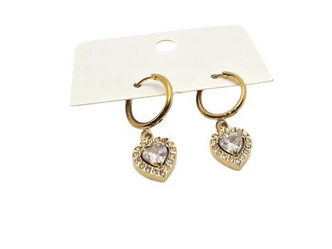 Love heart earrings