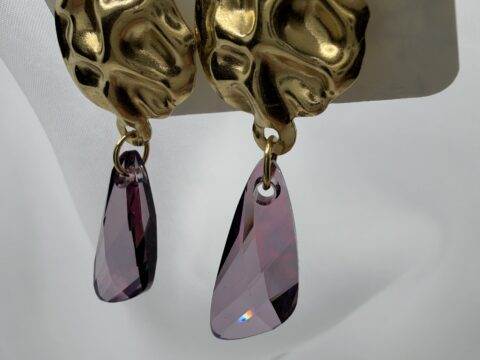 Purple earrings